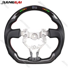 Real Carbon Fiber LED Steering Wheel Fits 12-16 Toyota 86 Subaru BRZ Scion FR-S