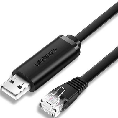 Adapter USB-A 2.0 zu 1Gb Ethernet RJ45 Ugreen Netzwerkkabel Netzkabel Schwarz