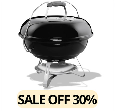 Weber Jumbo Joe Portable Charcoal Grill 18  - Ideal for Tailgating & Camping