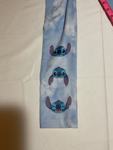 Disney Stitch Girls 4/5 Blue White Cloud Short Sleeve Leggings Outfit - Picture 11 of 11