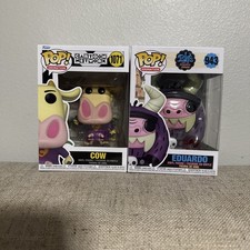 Funko Pop! Vinilo: Figura de vinilo Cartoon Network Cow #1071 y Eduardo #943