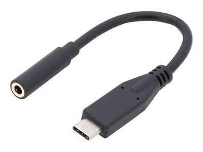 Digitus USB Type-C Audio Adapterkabel, Type-C - 3.5mm St/Bu, 0.2m, Audio in/out,