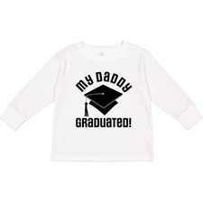 Inktastic My Daddy Graduated College Graduate Toddler Long Sleeve T-Shirt Childs