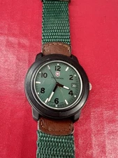 Victorinox Swiss Army Inox Watch Green Dial As Is 166ft Resistance Parts Repair