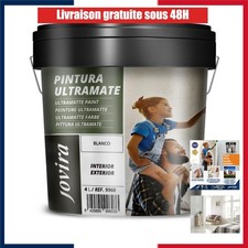 Peinture blanche extérieure intérieure ultramate lavable 4 L JOVIRA PINTURAS