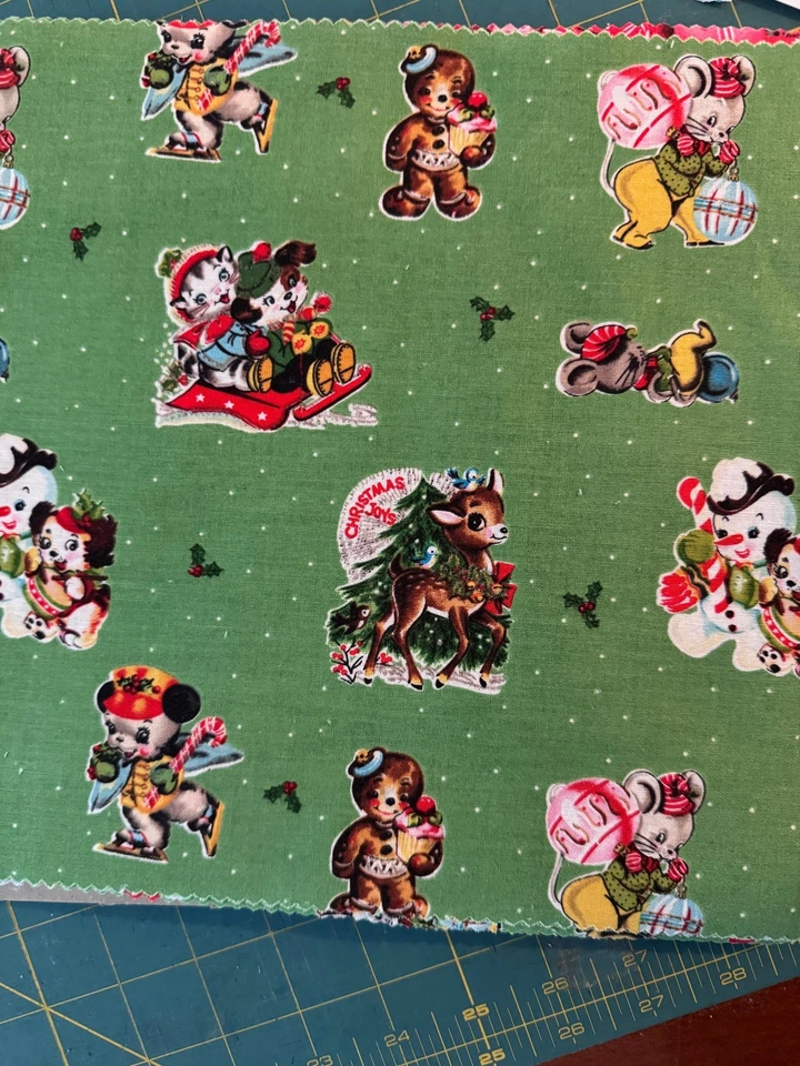 Apilador de tela de edredón Riley Blake Christmas Joys de 10 pulgadas, 39 de 42 raro fuera de existencia Foto 2 de 4