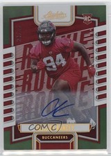 2023 Absolute Rookies Green Spectrum Signatures 24/25 Calijah Kancey Auto 03tv