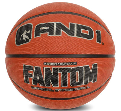 AND1 Fantom Rubber Basketball: Official Regulation Size 7 (29.5 Inches) Streetba