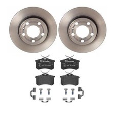 Brembo Kt04221 Rear Disc Brake Kit Prime W Low-metal Pad For Audi Tt Quattro