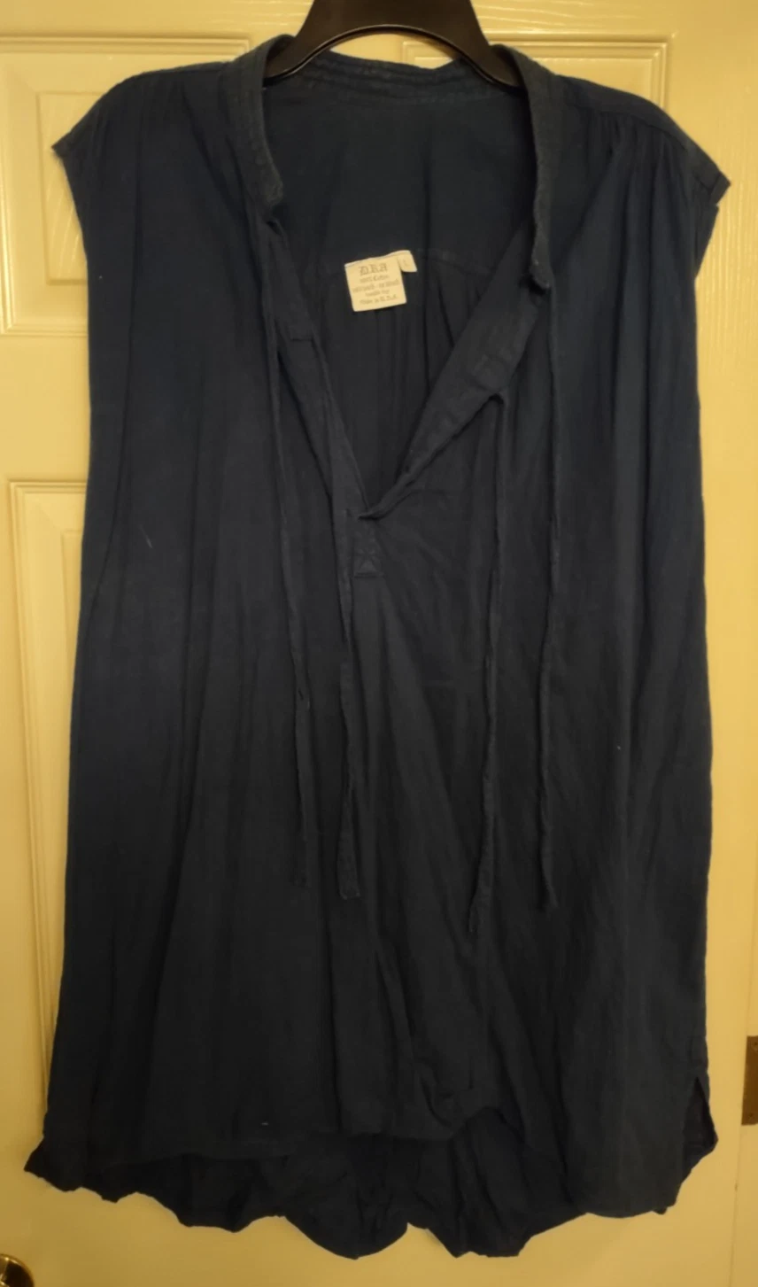 Bristol Renaissance Faire House of Dra Blue Sleeveless Shirt Large Vintage
