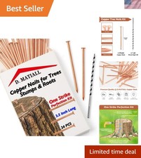 24pcs Pure Copper Nails for Killing Trees   One Strike Perfection Kit   3.5 I...