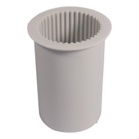 Rayher Silikonform Stumpenkerze Geriffelt 160Ml 5Cm Durchmesser 8.7Cm HöHe