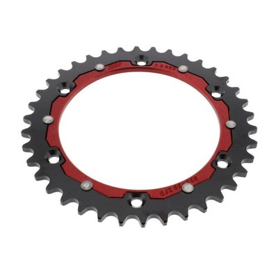 RED ZF BRIXTON CROSSFIRE 500 XC 38 TOOTH STEP 520 RED DUAL CROWN 2022-2023