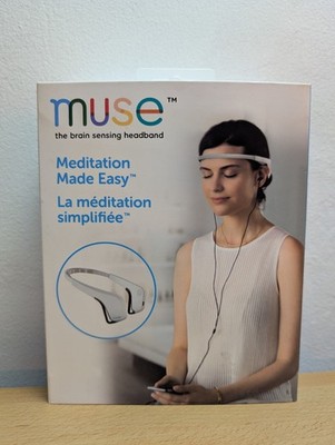 MUSE Brain Sensing Headband Meditation Made Easy White 