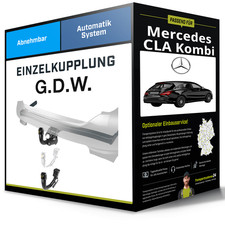 Abnehmbare Anhängerkupplung für MERCEDES CLA Kombi 15-19 Typ X117 G.D.W. NEU