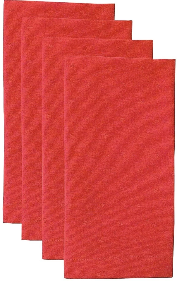 NEW Kate Spade Larabee Dot Red Holiday 9pc Tablecloth & Cloth Napkin Set 102x60” - Image 2 of 4