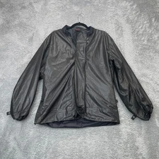 First Gear Jacket Mens Medium Black Liner Motorcycle Coat Full Zip Racing