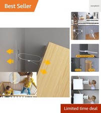Easy Install Anti-Tip Furniture Wall Straps - Safe Home for Kids and Pets
