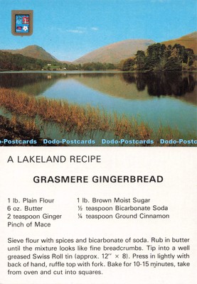 D249520 A Lakeland Recipe Grasmere Gingerbread Sanderson and Dixon ltd Fisa I G