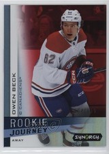 2023-24 Upper Deck Synergy Rookie Journey Away Red /599 Owen Beck #RJ-10 12u8