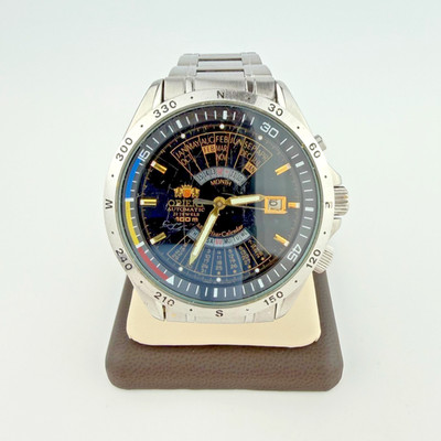 Rare watch Orient, Automatic, multi-calendar. Japan watch. 21 Jewels. Day-Date.