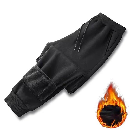 M-5XL Dicke Thermo Warme Hose Fleece Gefüttert Hose Jogger Winter Herren Sweatpant - Bild 4 von 16