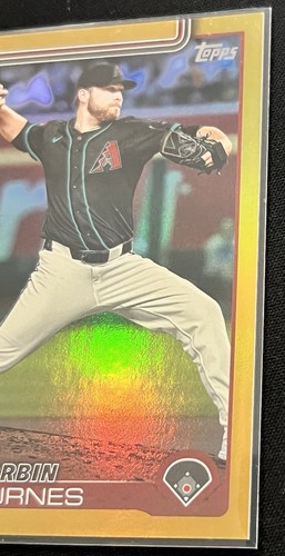 2025 Topps Series 2 Corbin Burns #394 Gold Foil Parallel /50 Diamondbacks - Picture 6 of 8