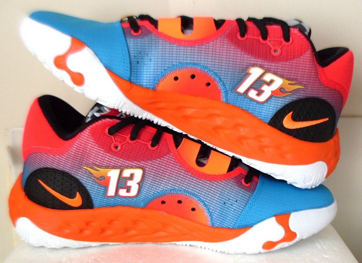 Nike PG 6 NRG Hot Wheels Paul George Shoes Orange Blue DH8446-400