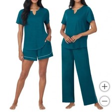 Carole Hochman Midnight Women's 3-piece Teal PJ Set
