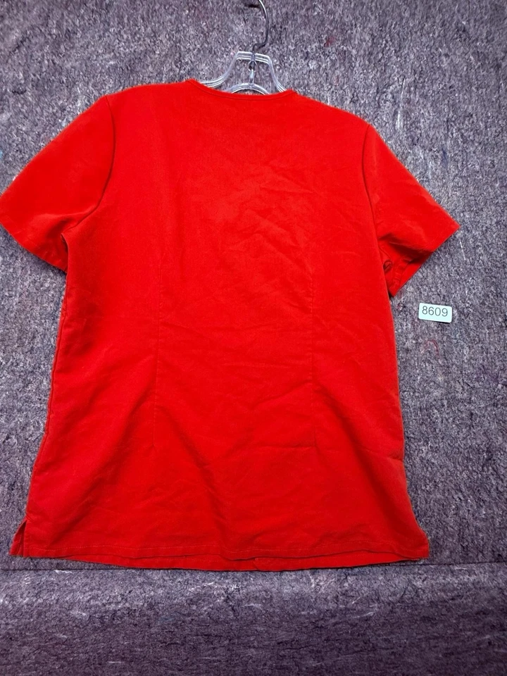Figs Womens Scrubs Top Technical Orange Size M - Image 2 of 4