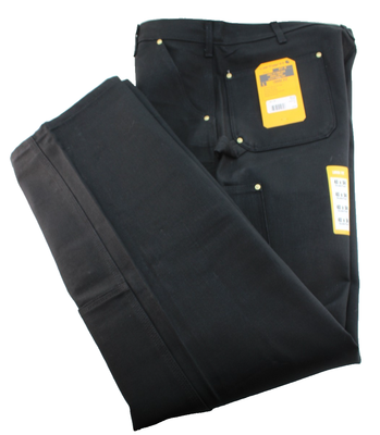New CARHARTT Men's Size 40 x 34 Loose Fit Double Knee Black Firm