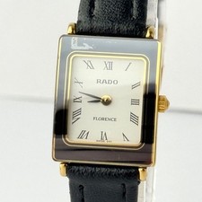 Reloj de cuarzo para mujer Rado Florence esfera blanca batería nueva vintage Japón
