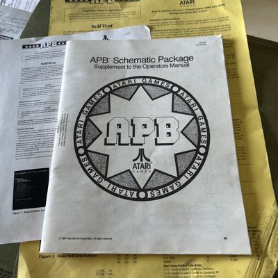 Acrobat Venture Atari Apb Schematics + Back Door Sheet game manual