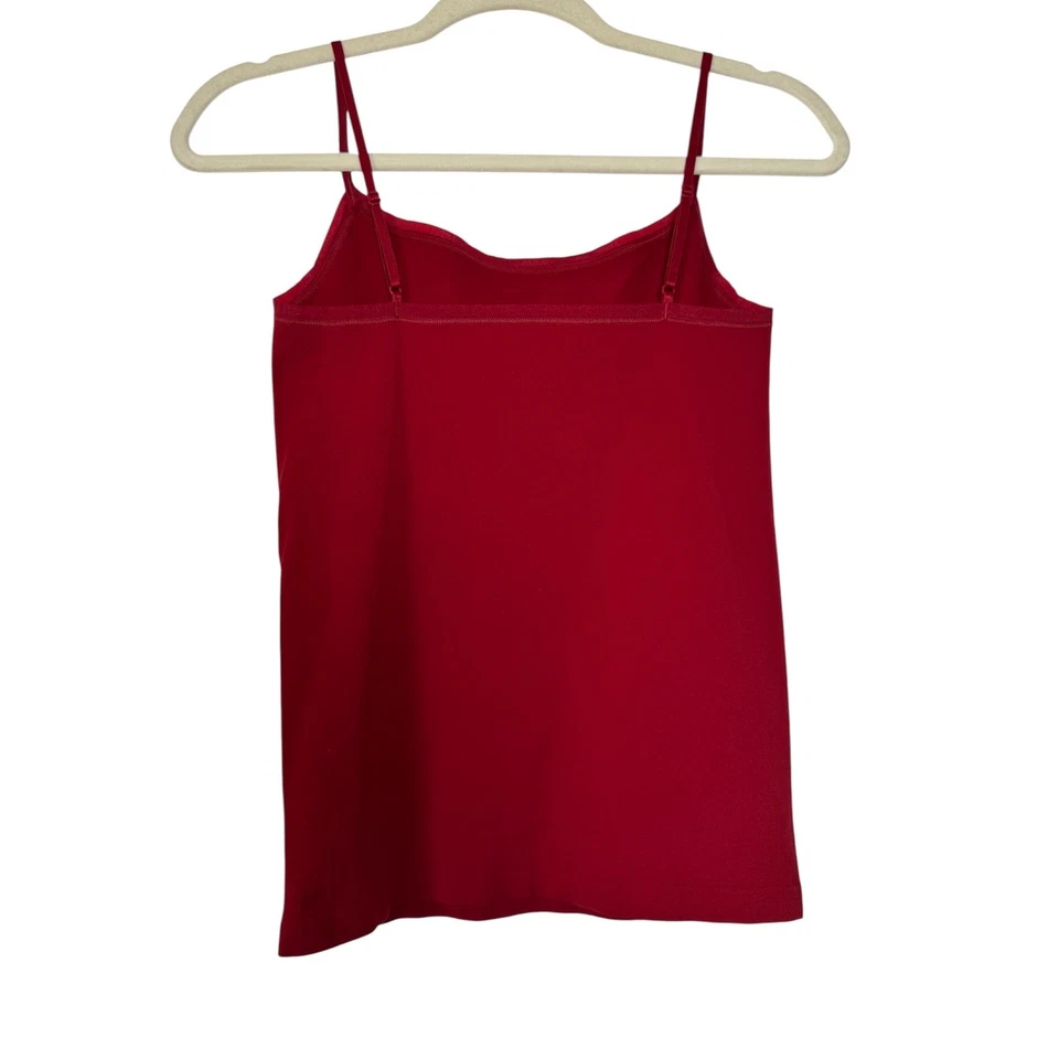 Camiseta sin mangas Ann Taylor roja sin mangas cami correas ajustables para mujer - talla S Foto 2 de 4