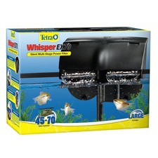 Whisper EX 70 Filter 45 To 70 Gallon Aquariums Silent Multi-Stage Filtration New