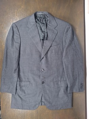 Ermenegildo Zegna High Performance Blazer Wool Gray Check Gray 3-Button 50R 7 DR