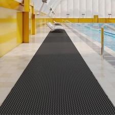 3 x 20ft Poolside Non Slip Mat Walk Pool Mats for Floor Commercial Large PVC