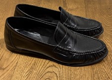 Zara Soft Gathered Loafers Black, size 40