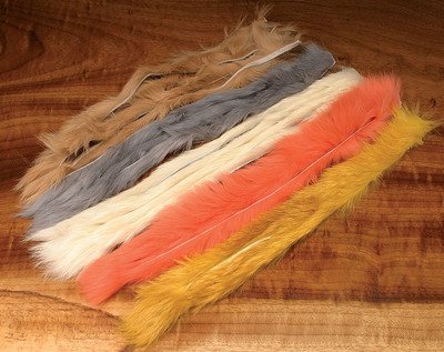 Rabbit Strips REGULAR Hareline USA. Hasenfellstreifen 4 x 30 x 0,3 cm 31 Farben