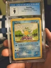 1999 Pokemon Base Set 63/102 Squirtle CGC 9 Mint Unlimited Fresh grade