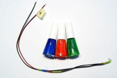 Needles lighting kit - 2x UV diode with Fluorescent Paint