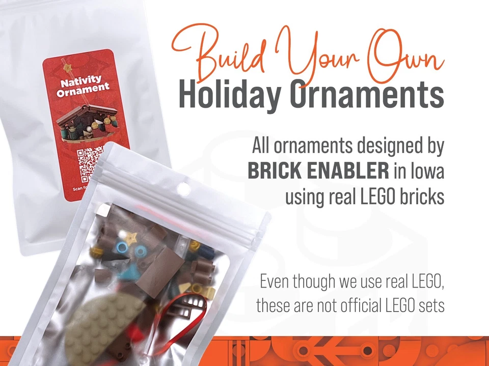 Nativity Scene Christmas Ornament | Made with 100% Genuine LEGO - Image 3 of 4