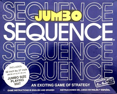 #ad Sequence Jumbo Edition Game Replacement Parts Pieces UPick Cards Chips Mat $2.97