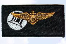 4" NAVY VF-14 PILOT NAMETAG EMBROIDERED PATCH