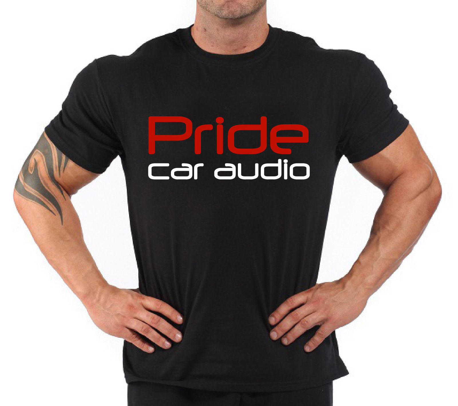 Fruit of the Loom Pride Car Audio T-Shirt Girocollo Manica Corta