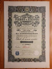 PORTUGALIA: Companhia de Vinhos e Aceites, Lisboa, 1920, ZAŁOŻYCIEL, WINO*