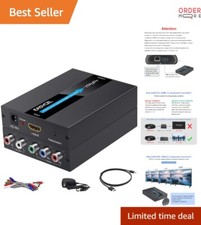 HDMI to Component Converter RGB 1080P Scaler HDMI to YPbPr RCA Adapter Kit