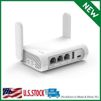 GL-SFT1200 (Opal) Secure Travel Wifi Router   AC1200 Dual Band Gigabit Ethernet