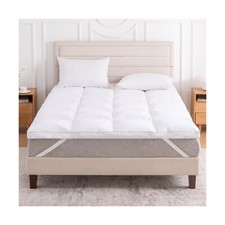3 Inch White Goose Feather Mattress Topper,Queen Feather Bed Topper,Mattress ...