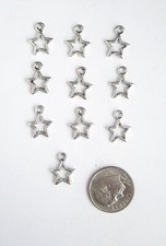 NEW-20 TIBET SILVER "OPEN STAR" CHARMS CUTE